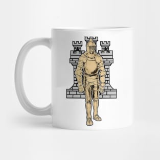 Knight goes into battle dressed in armor Mug